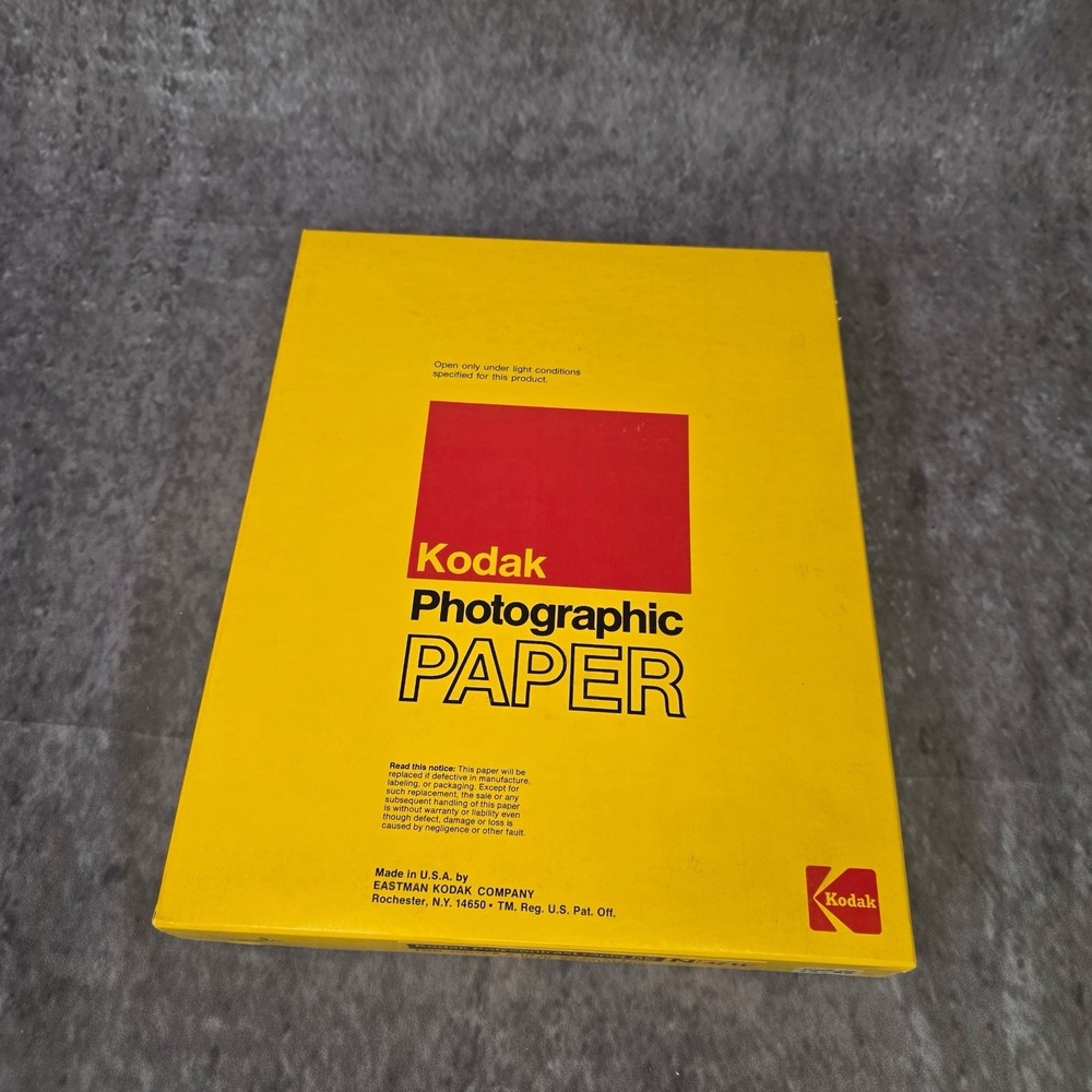 Sealed 100 Sheets Kodak Photographic Paper Polycontrast Rapid RC N MW 8"x10"